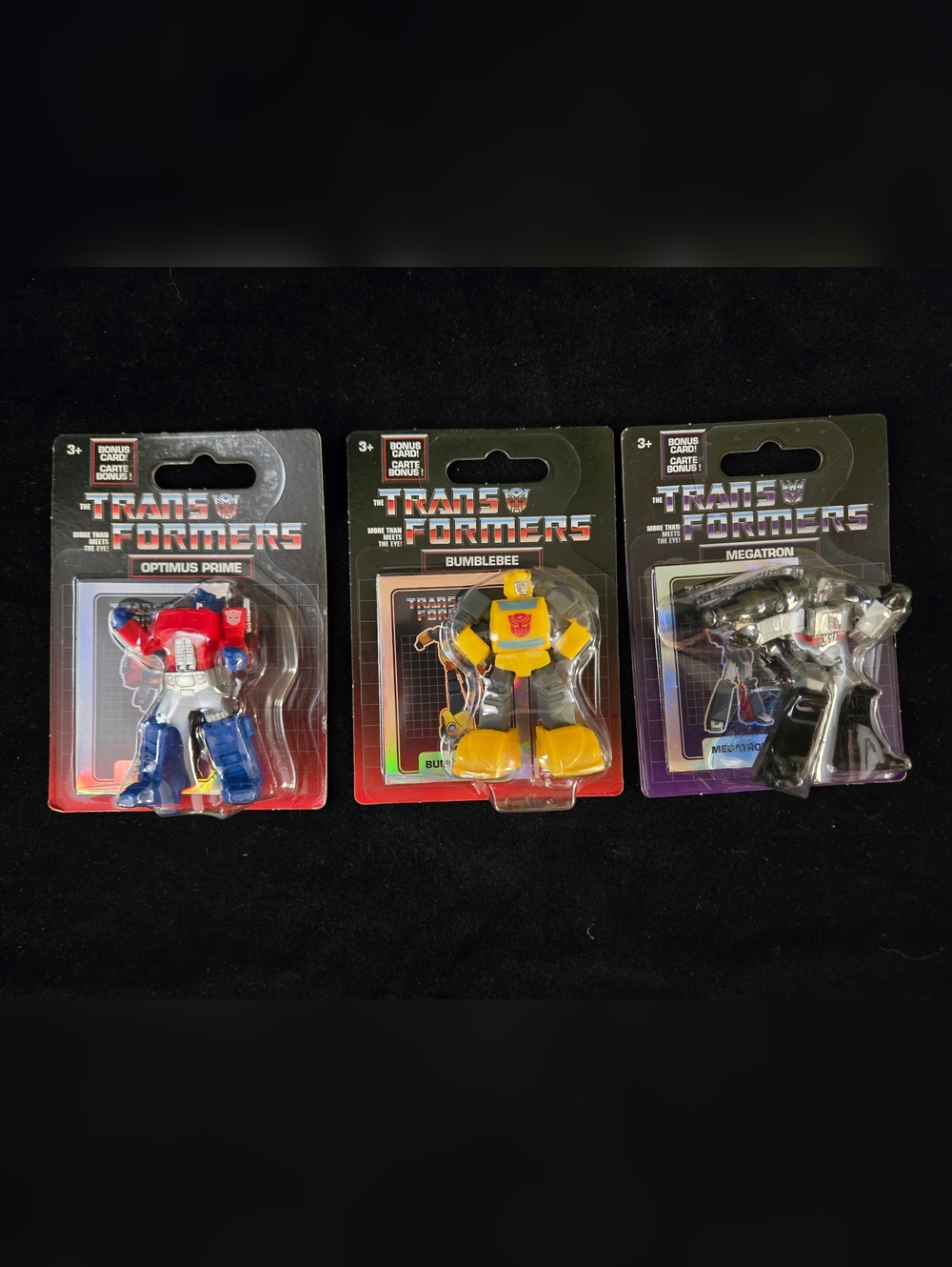 Transformers Mini Figures Lot Optimus Prime Bumblebee Megatron